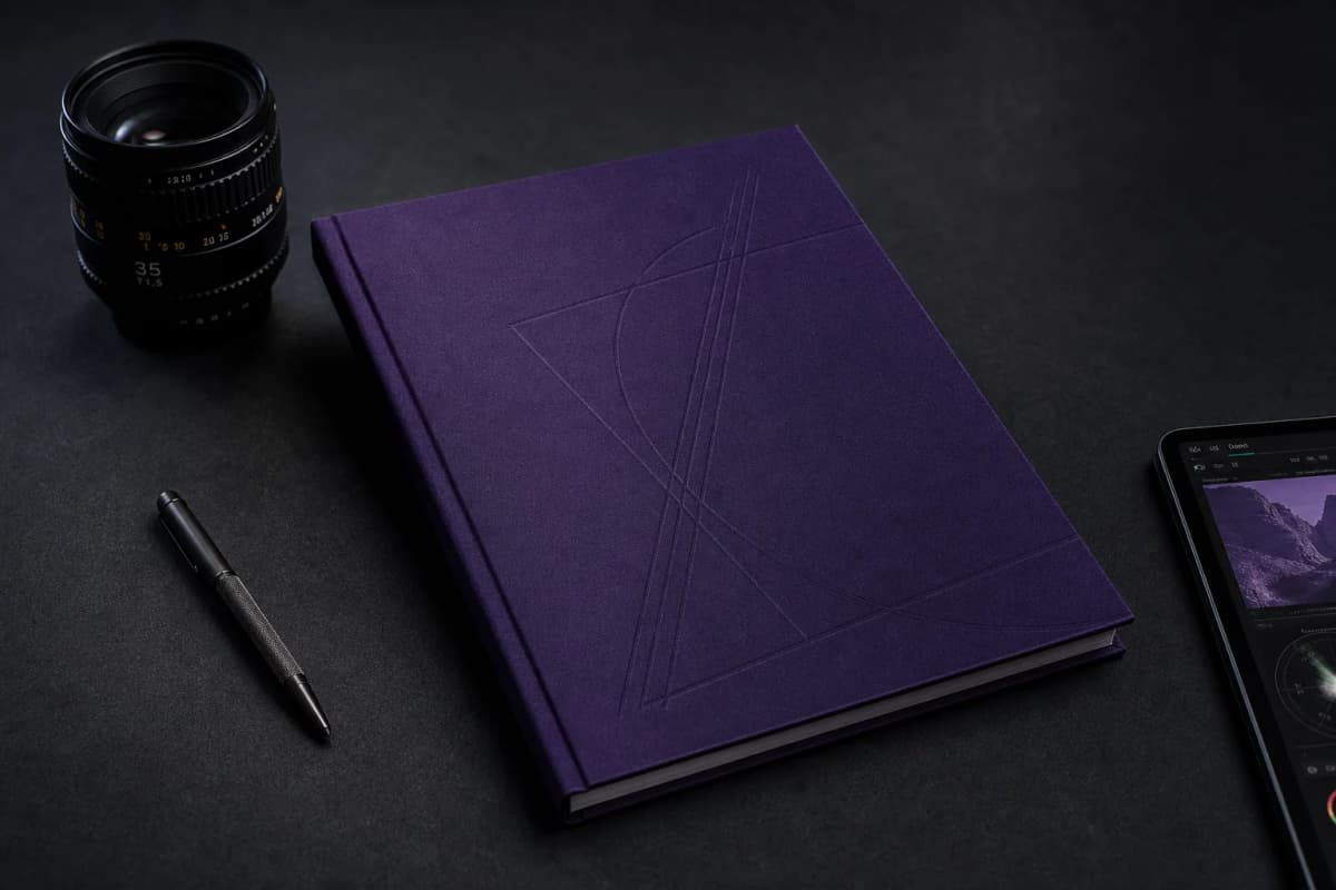 signature purple Anomaly Box creative brief package secured in a production studio