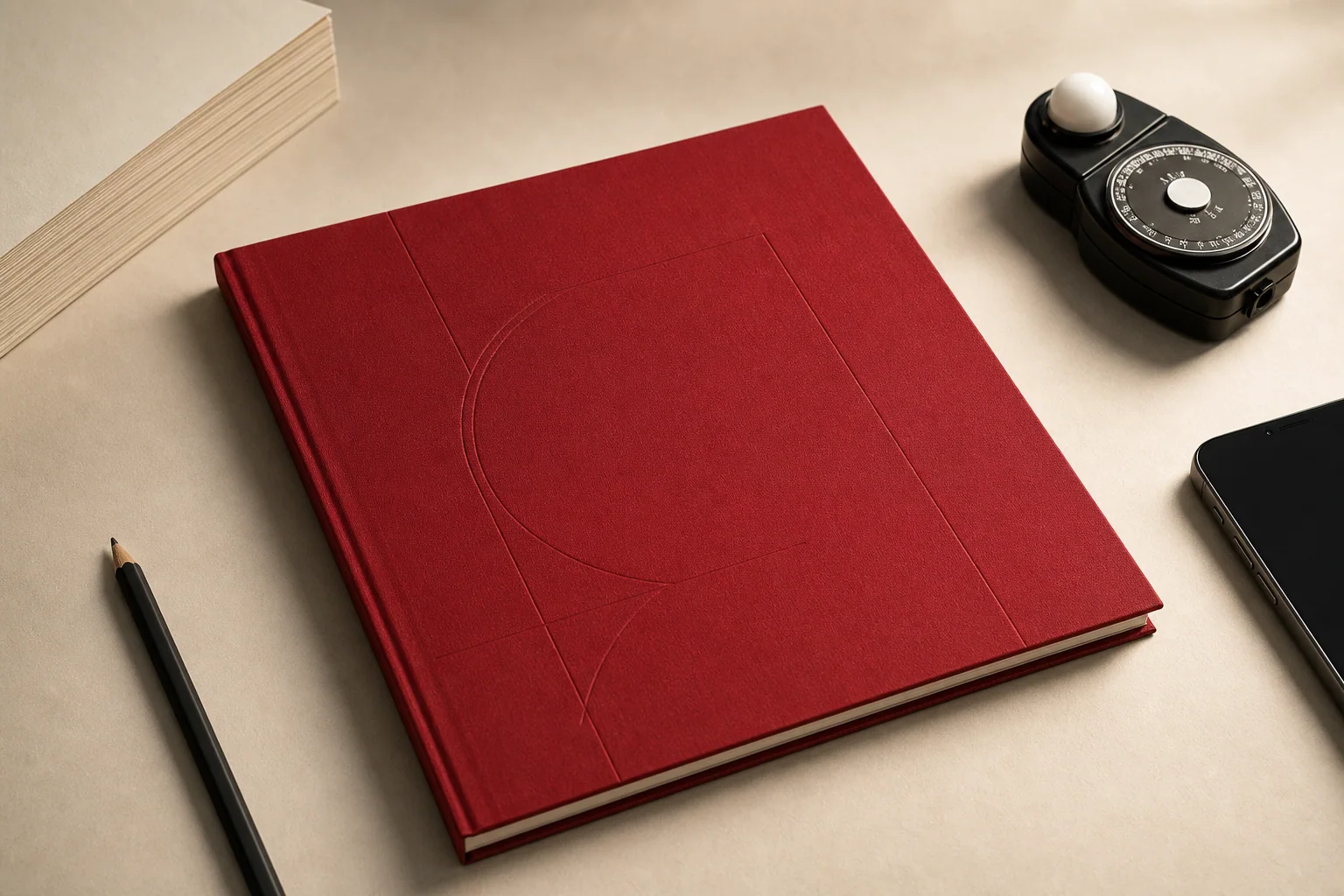 classic red Anomaly Box secured creative dossier in a production studio