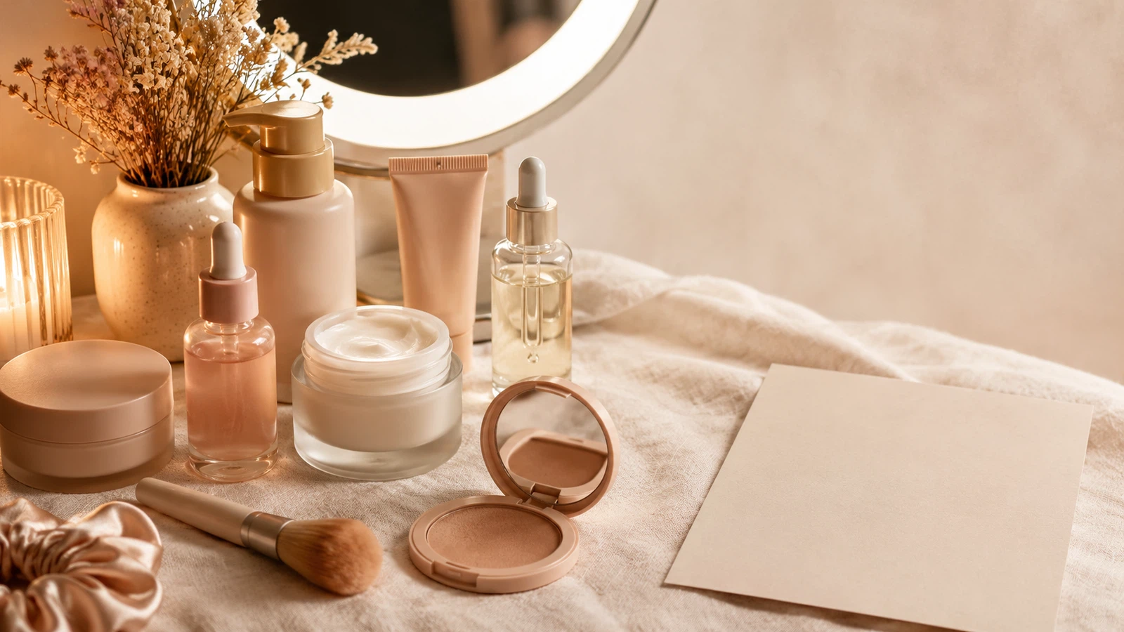 Skincare Content Ideas Beyond Before-and-After — creator planning visual.
