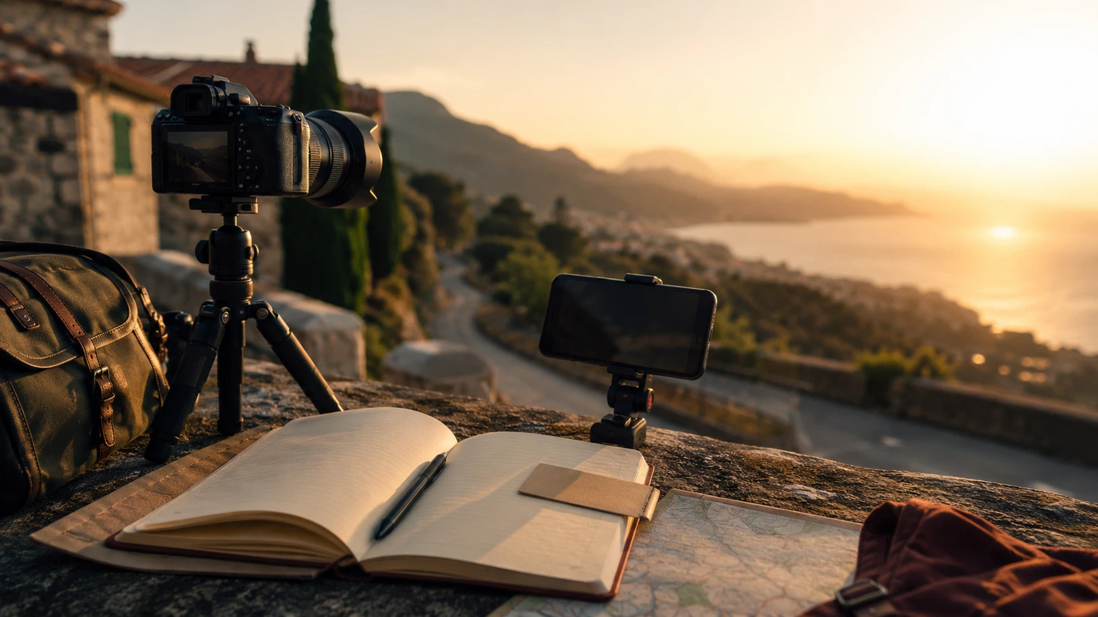 Travel Video Shot List for Arrivals, Atmosphere and Proof — creator planning visual.