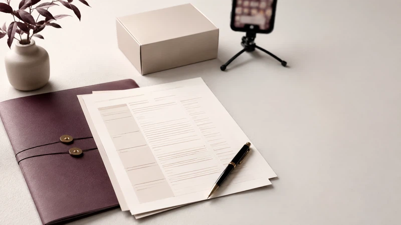 UGC Video Script Template for Natural, Brand-Safe Content — creator planning visual.